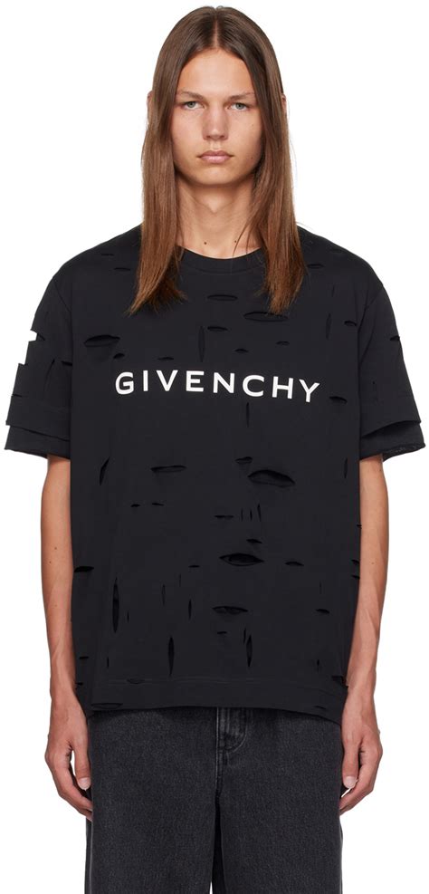 givenchy t shirt damen fake|Givenchy distressed t shirt.